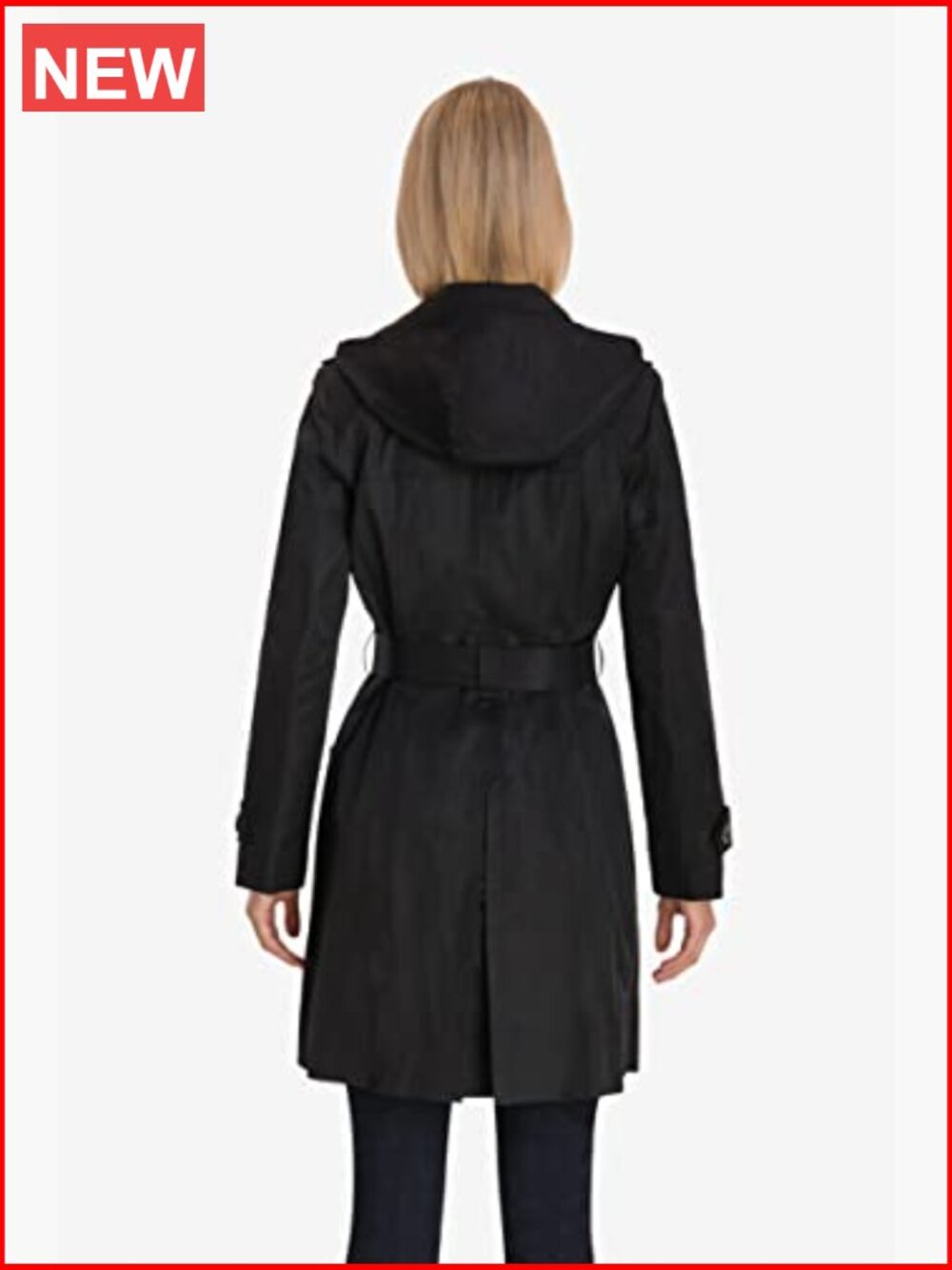 Double Breasted Trench Coat with Belt - Picture 2 of 5